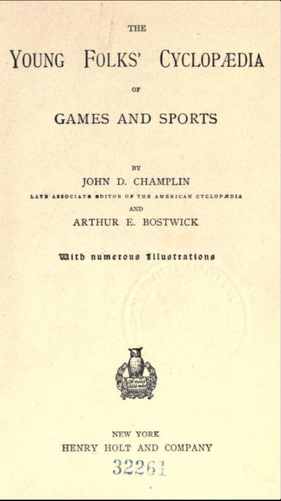 The Young Folk's Cyclopaedia of Games and Sports