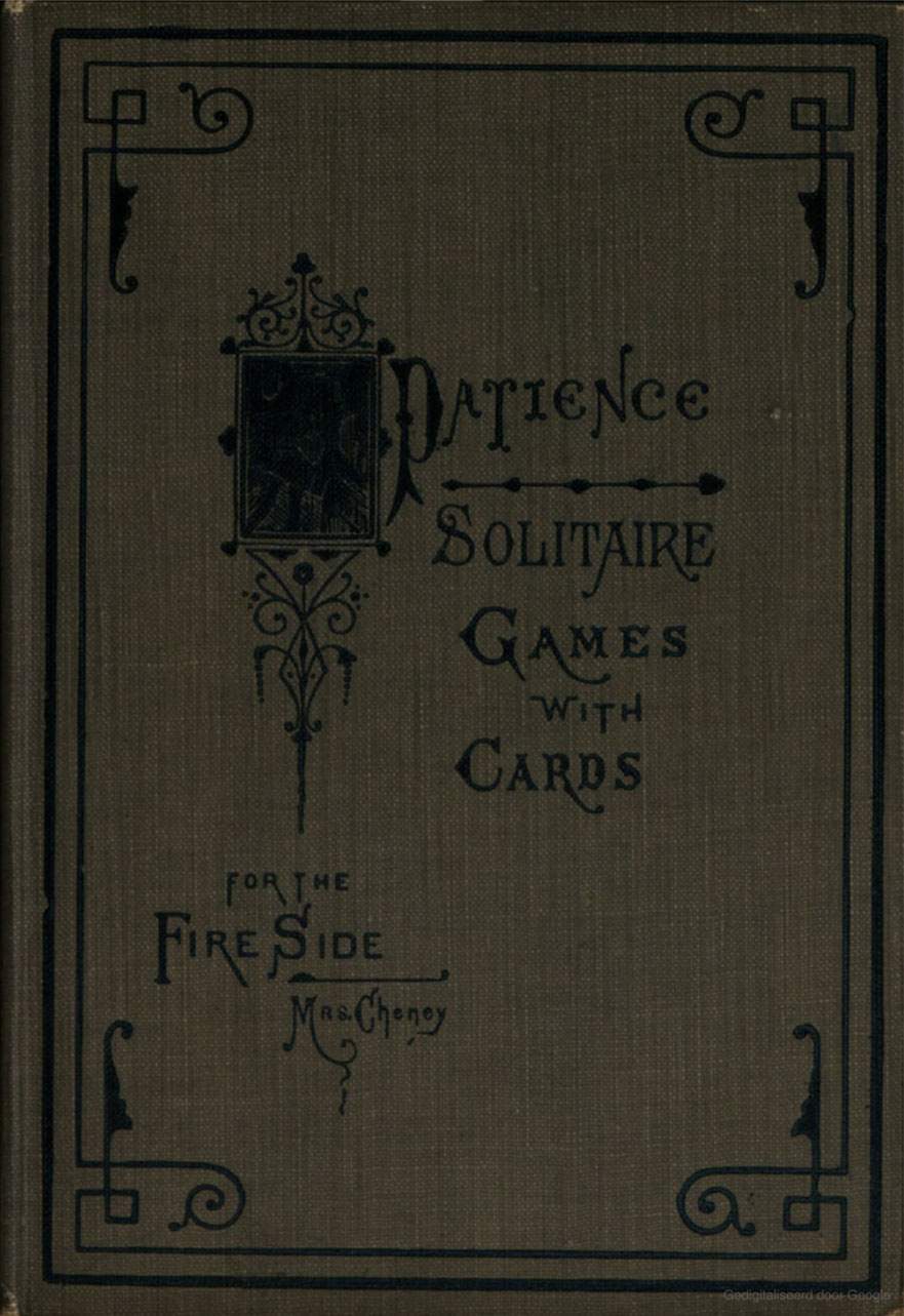 Patience A Series of Games with Cards by Ednah Dow Cheney - 1894 book cover