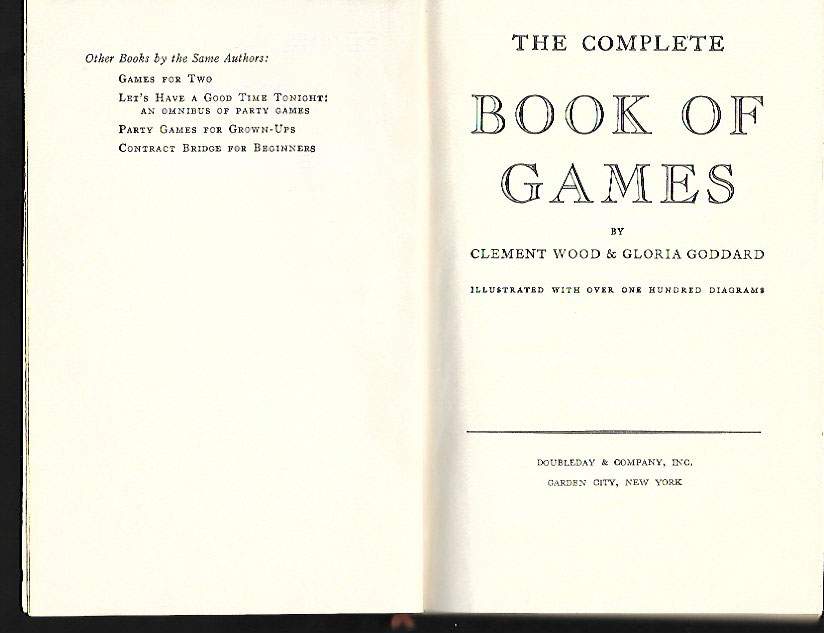 1940 The complete book of Games
