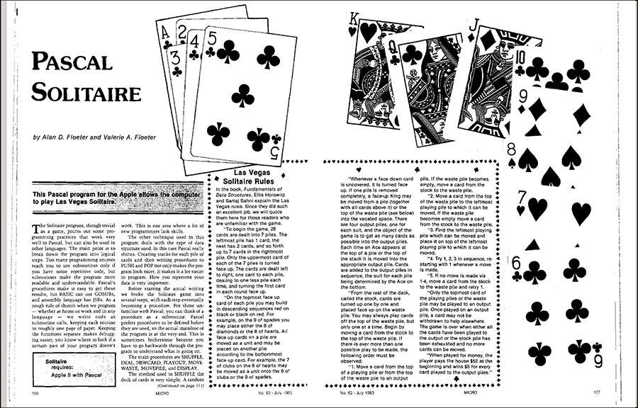 Pascal Solitaire article 