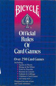 2001 Official Rules of Card Games