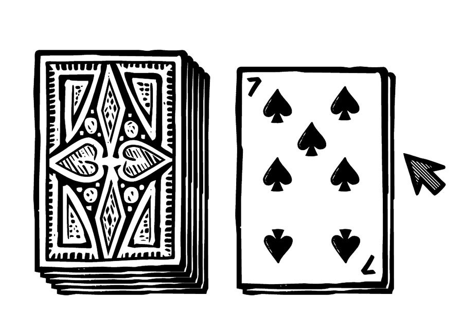 Waste Pile example layout Solitaire