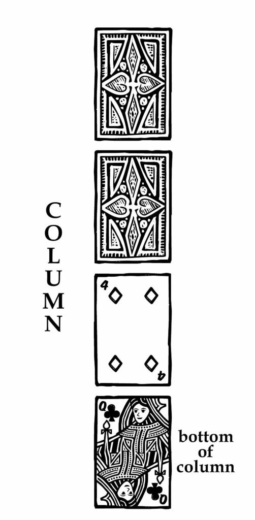 Column example layout Solitaire