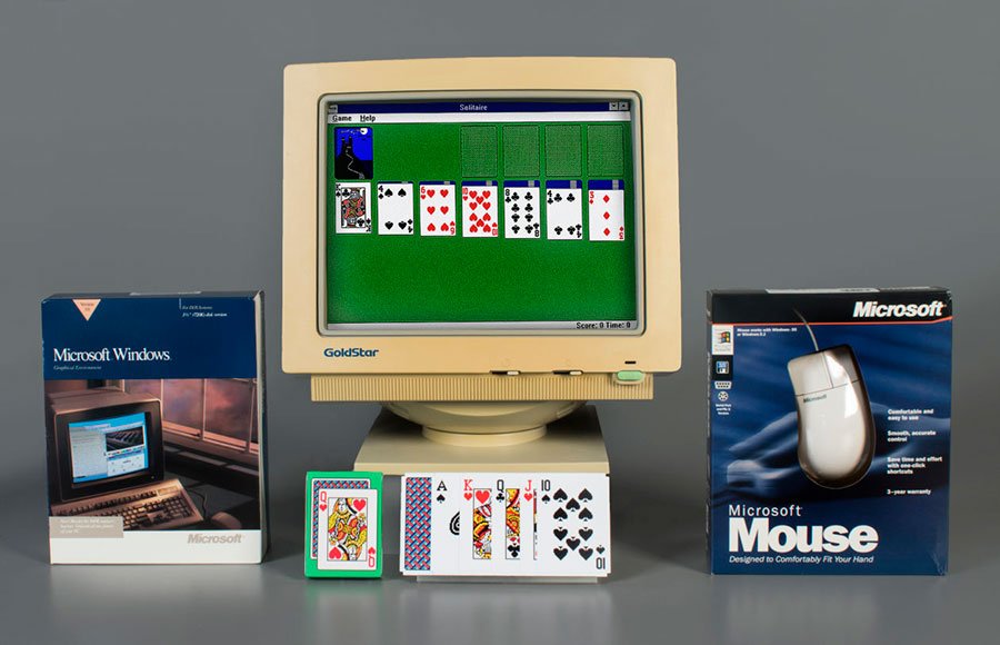 Microsoft Solitaire Windows computer