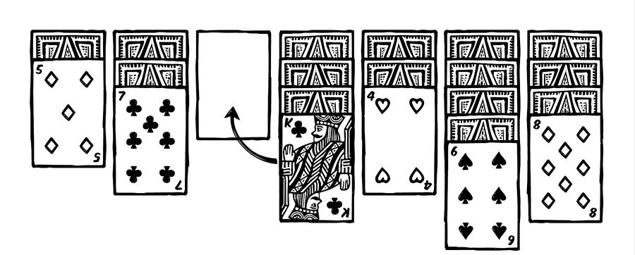 Empty Space example rules Solitaire