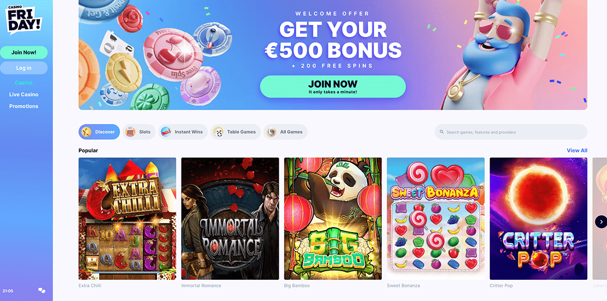 Casino Friday Website